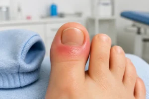 retronychie ongle du pied