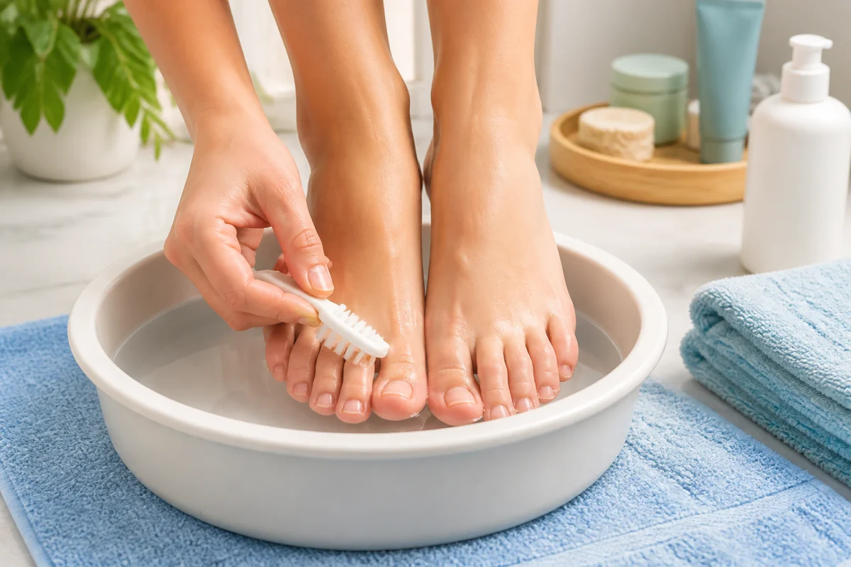 odeur sous les ongles de pieds