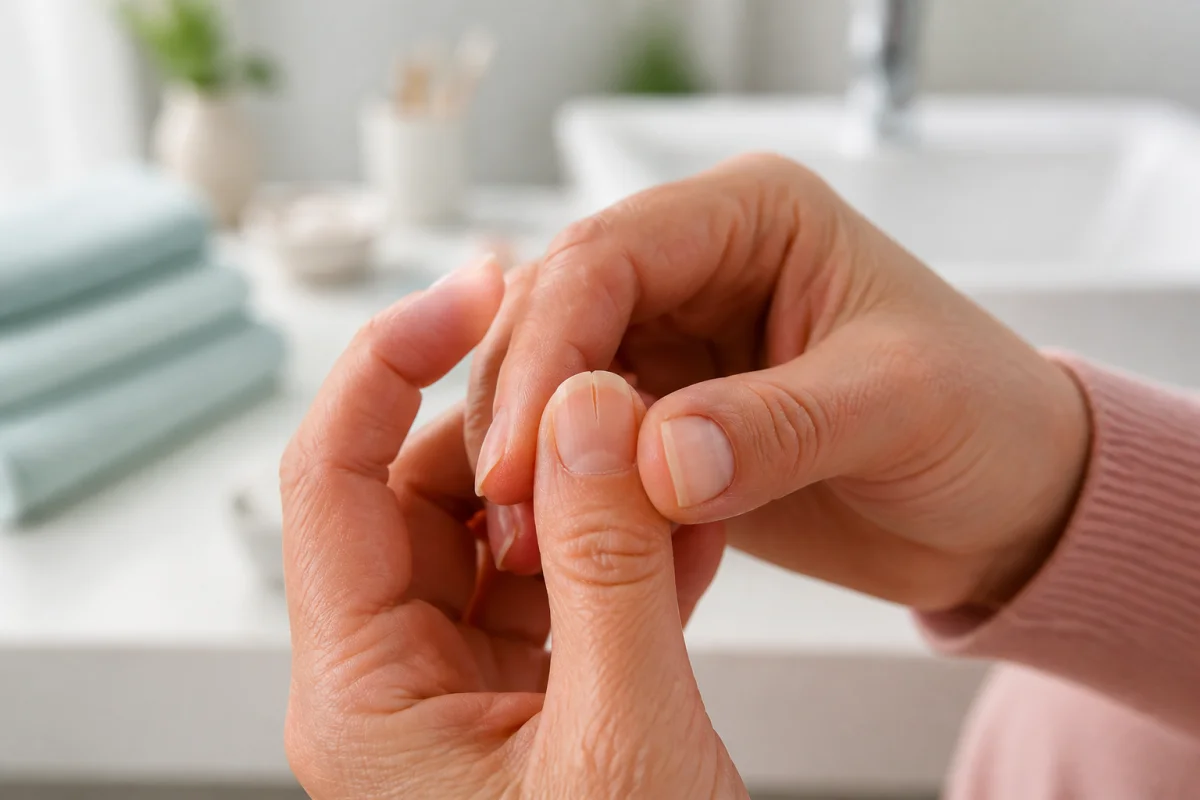 Pourquoi mon ongle se fend toujours au même endroit